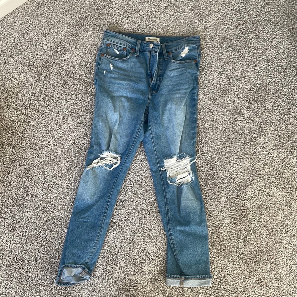 Boyfriend style madewell jeans